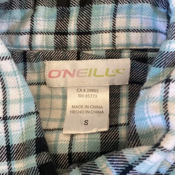 O’Neill Flannel shirt Size Small S Junior/girls - Picture 3 of 6